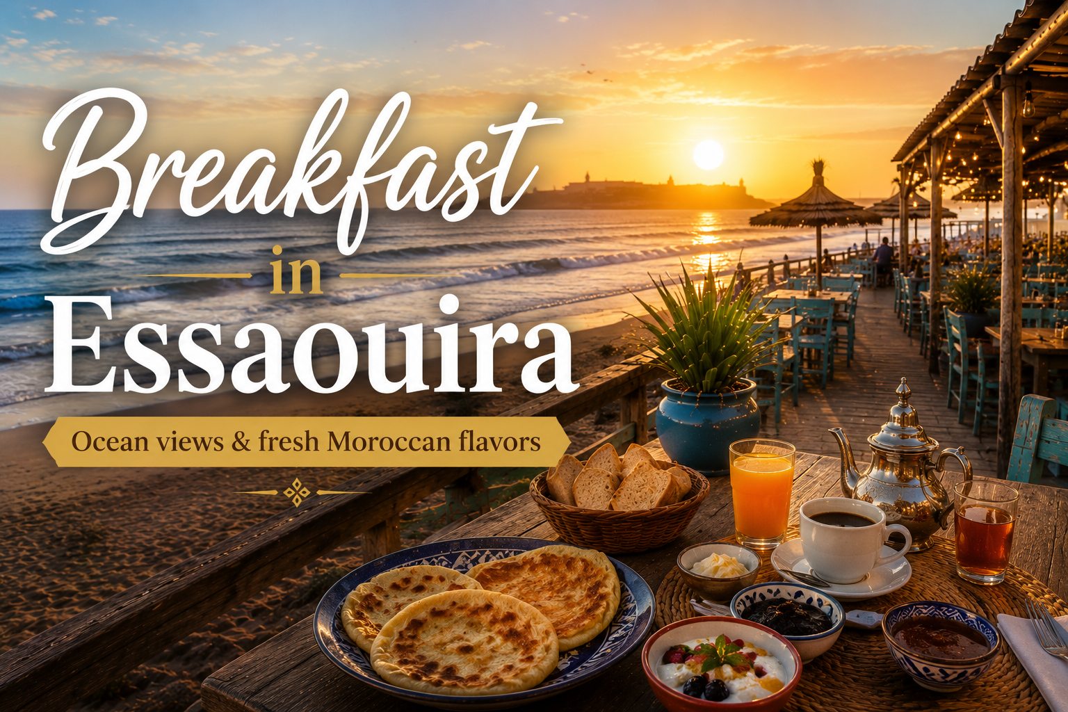 Breakfast Essaouira | Breakfast with Ocean Views & Fresh Moroccan Flavors